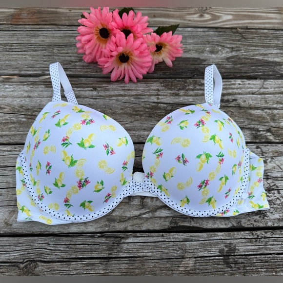Victoria Secret Lemon Underwire Support Bra 38D - Picture 1 of 6